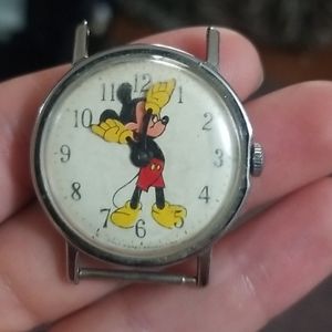 Vintage Mickey Mouse watch face